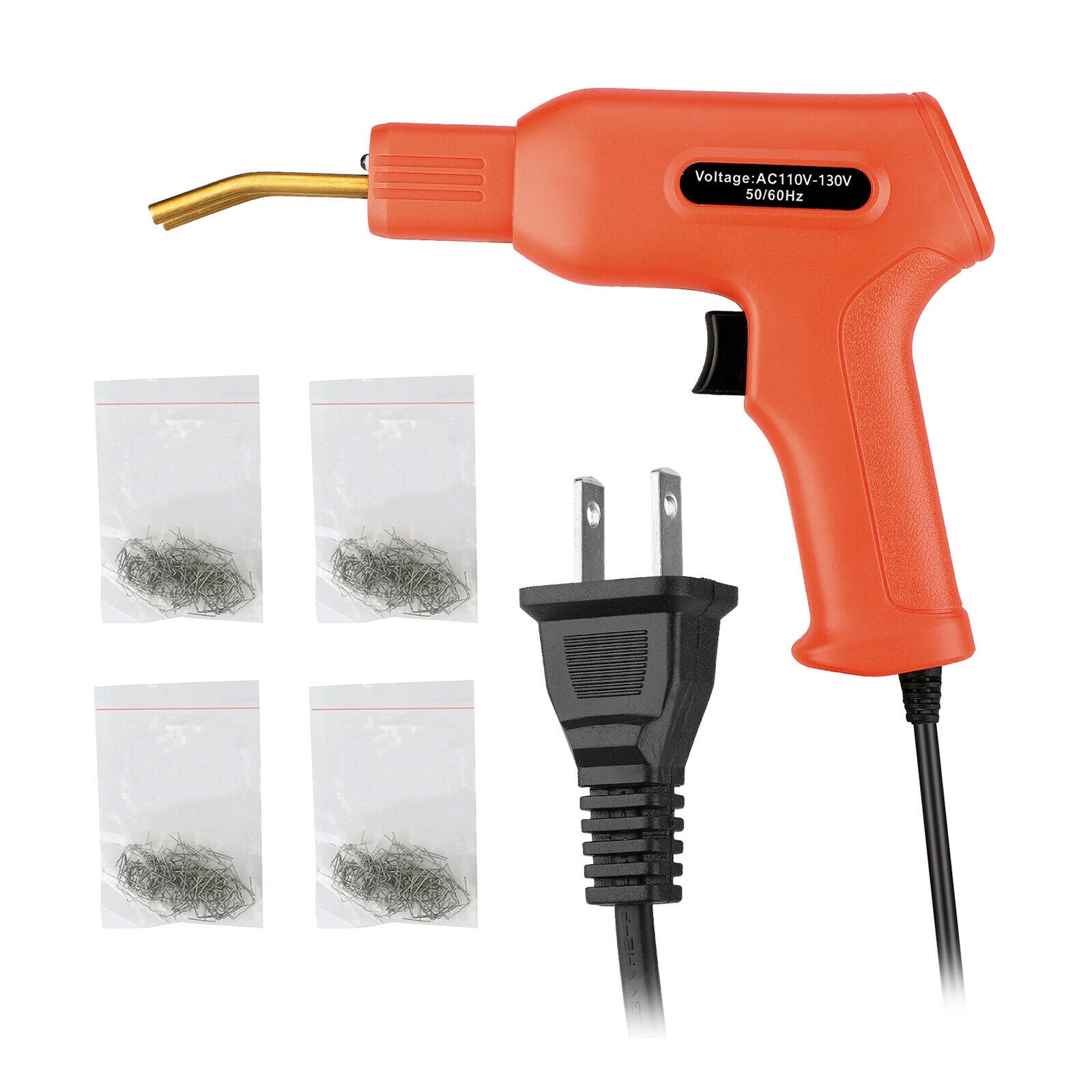 Handy Plastic Welder Car Bumper Welder Gun with Staples Kit Garage Tool 110V