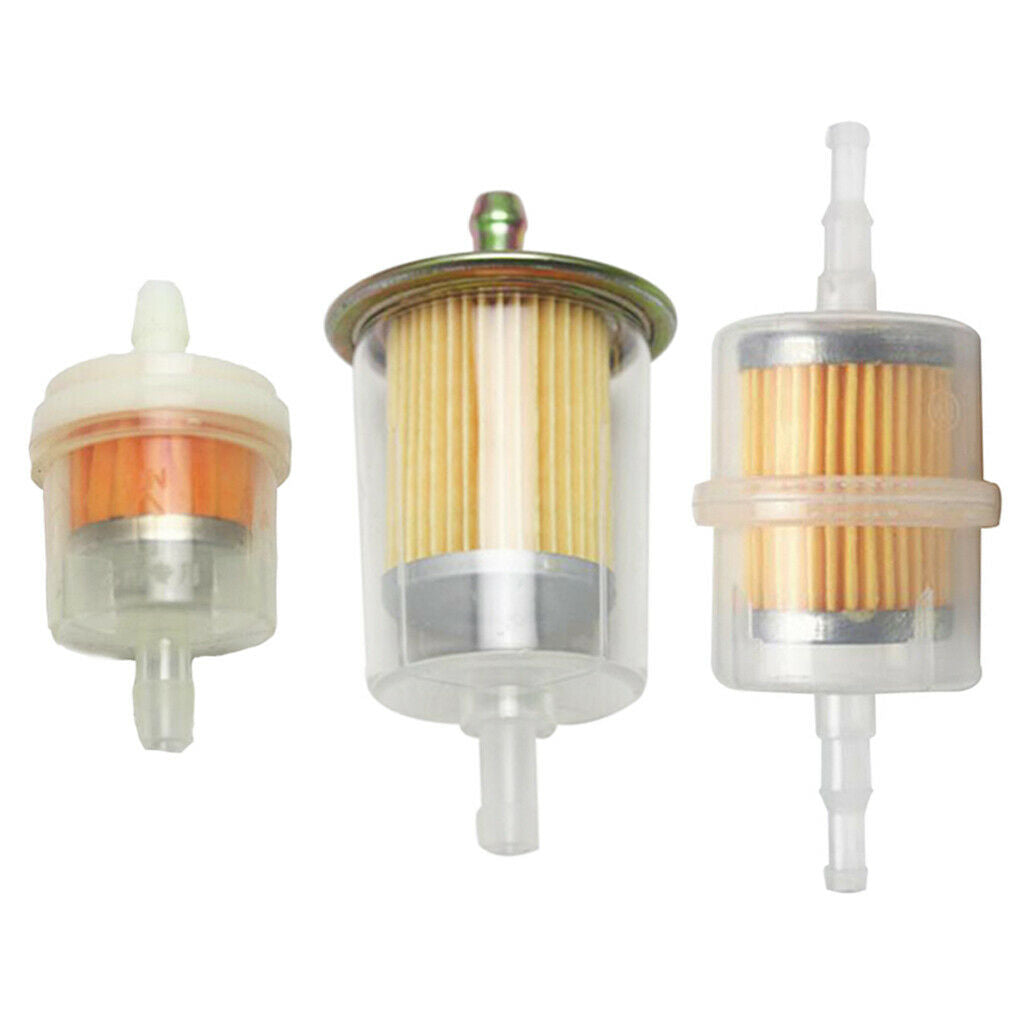 3 Pieces 6mm 8mm Motorcycle Oil Gas Petrol Fuel Filter Seperator