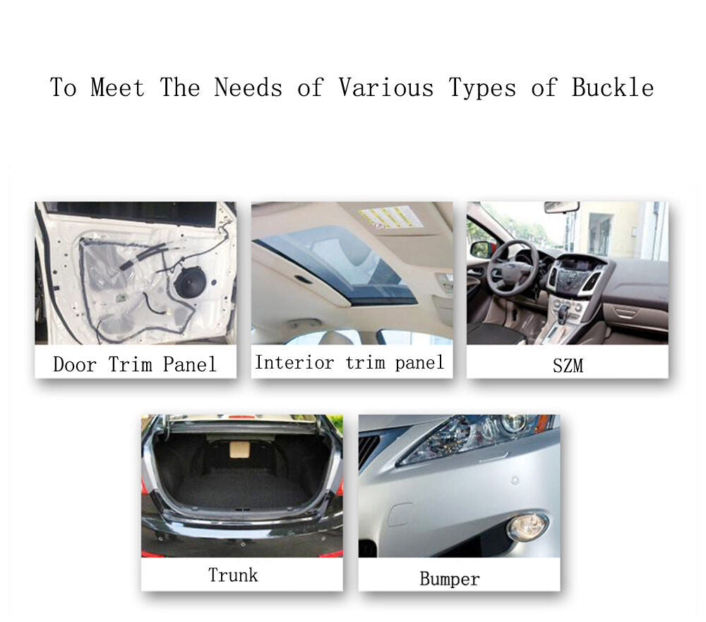 1000X Mixed Auto Car Truck Bumper Clips Rivet Door Panel Fender Liner Fastener