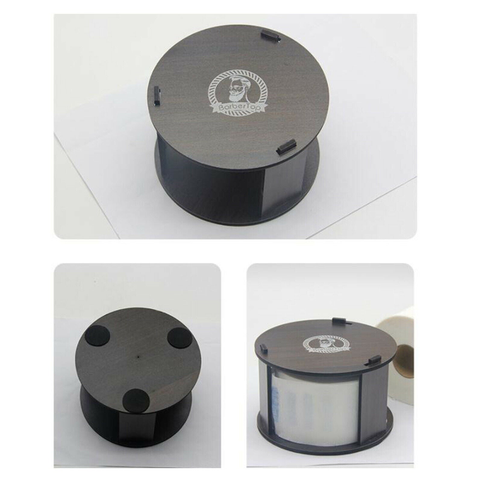 Hygienic hairdresser disposable neck paper dispenser for hairdressing salons