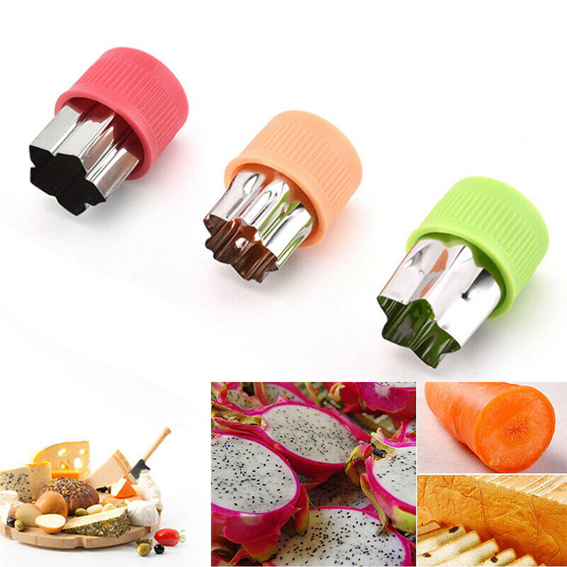 3pcs/Set Stainless Steel Cookie Mold Vegetable Fruit Shape Cutters Kitche.l8