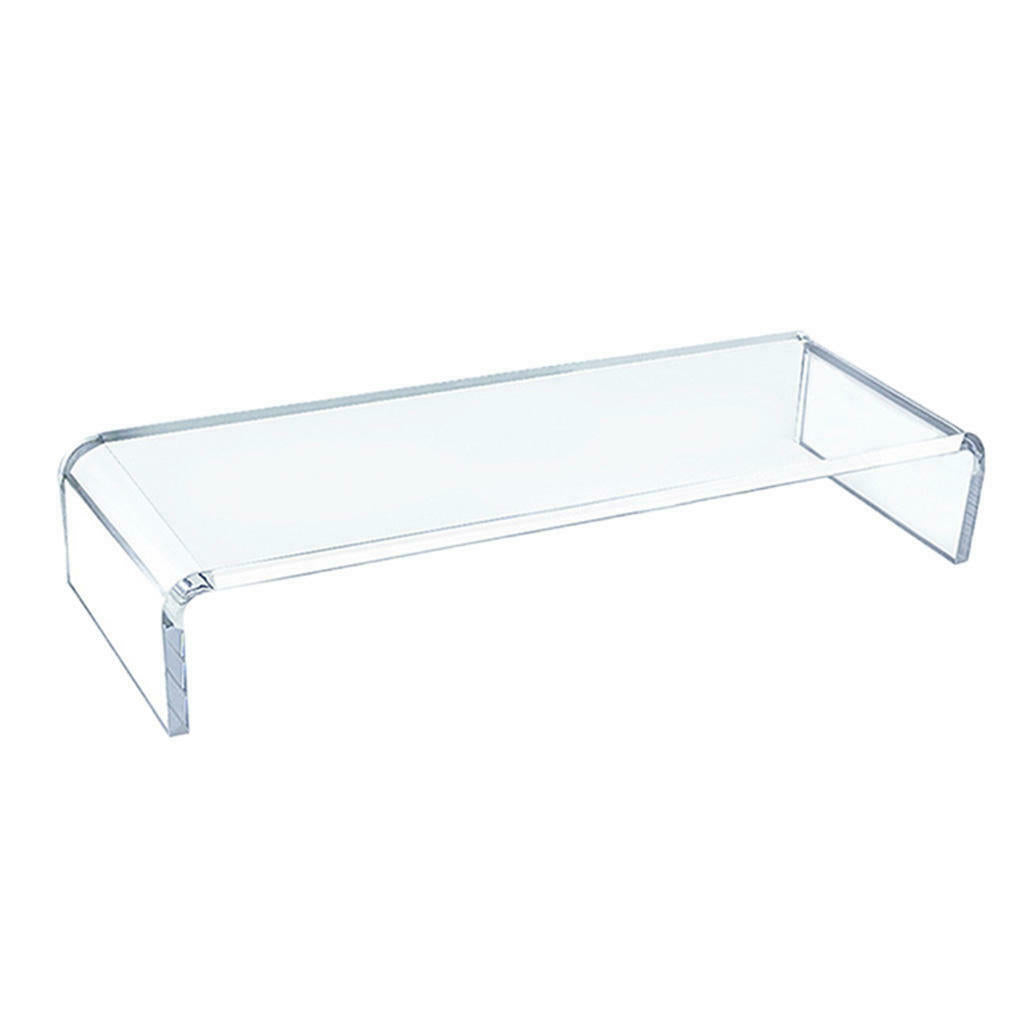 Home School Clear Monitor Stand Shelf Laptop Computer Screen Riser Holder