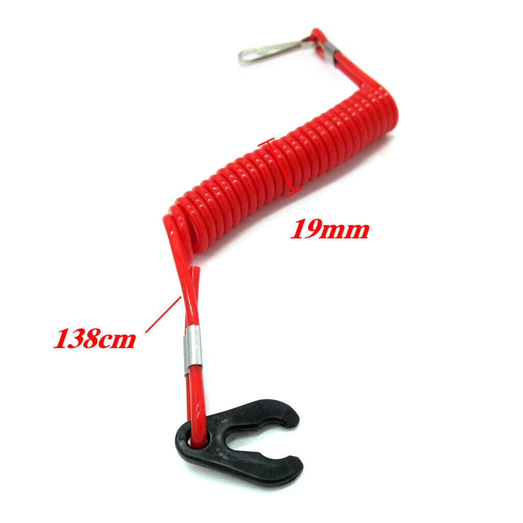 Safety Tether Kill Switch For Boat Marine Motor, Kill Switch Lanyard for