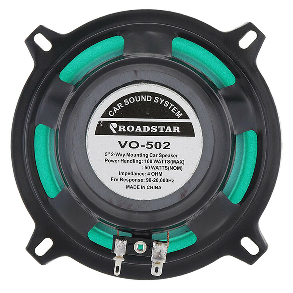 5" 2 Way Car Audio Coaxial Speaker Music Stereo Loudspeaker Easy Install
