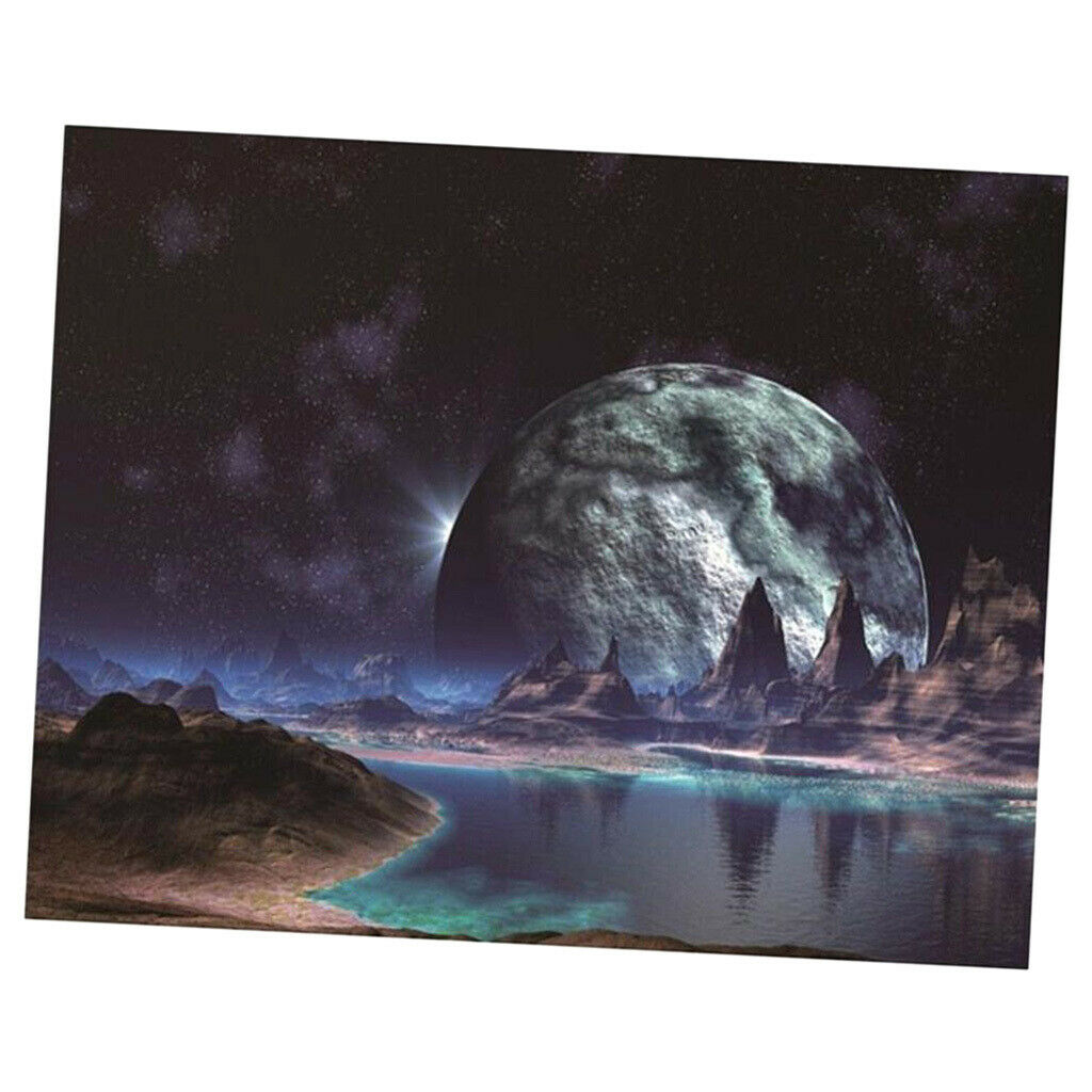 Full Drill 5D Diamond Painting Embroidery Cross Stitch Kits Moon