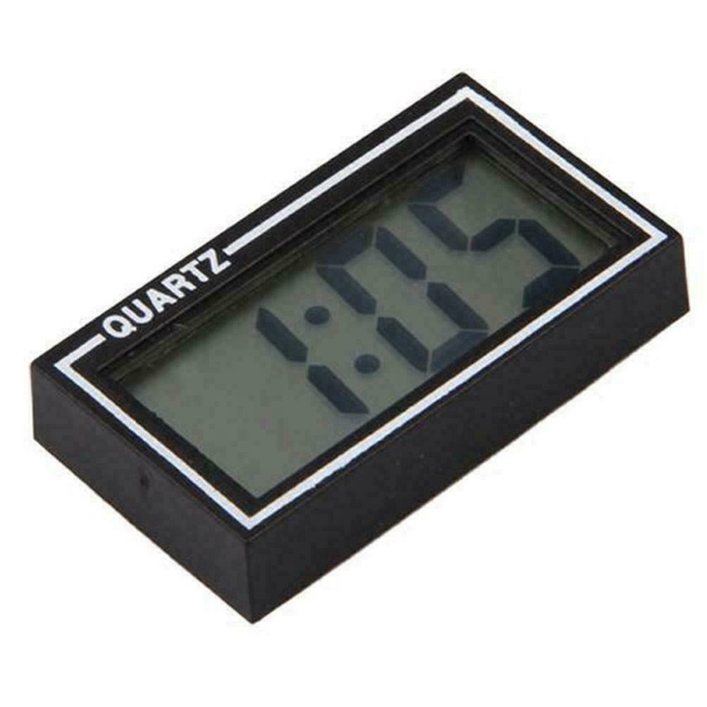 Auto Car Small Clock Digital LCD Screen Table/desk Dashboard Date Time Y1K5