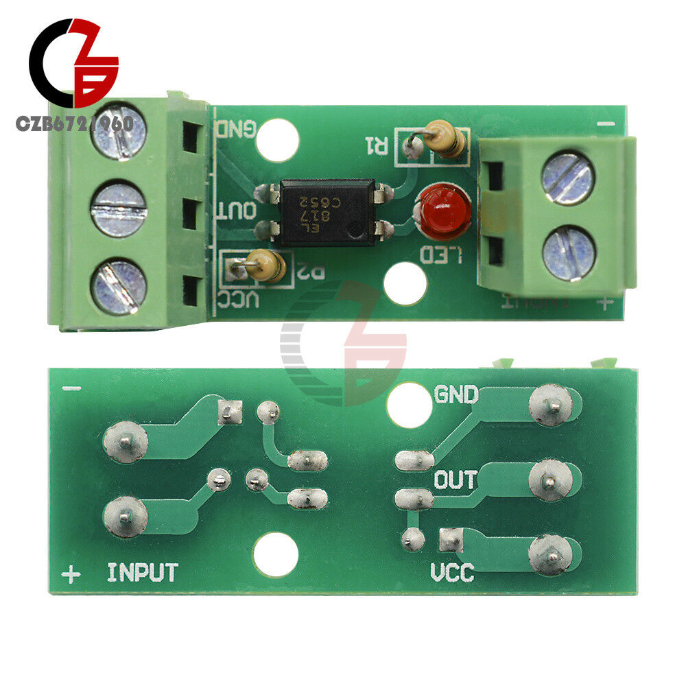 12V 1-Channel Optocoupler Isolation Module Testing Module No PCB Holder