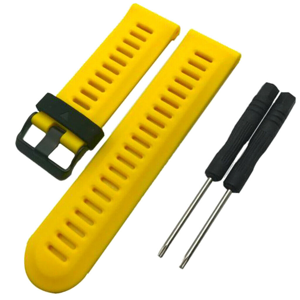26mm Band for Garmin Fenix Smart Watch Replacement Strap WristBand Yellow