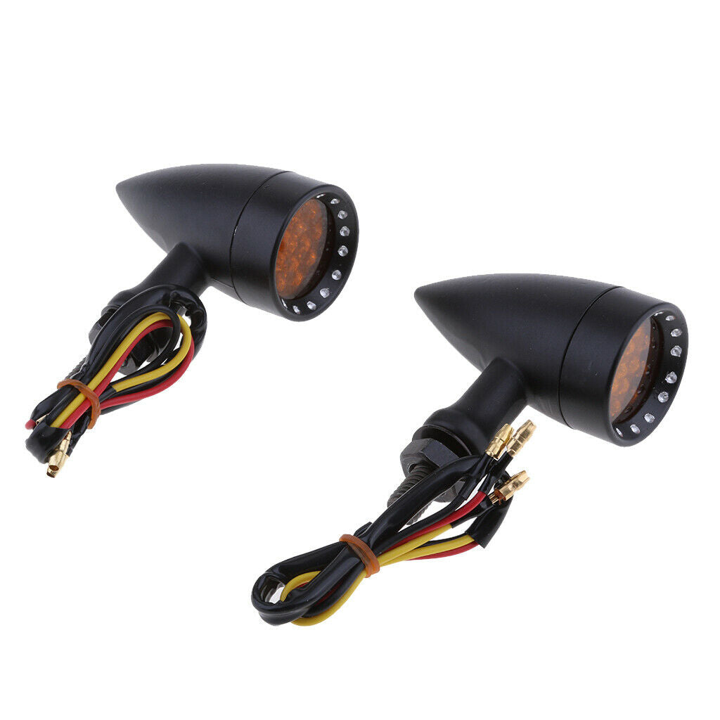 Motorcycle 20 LED Turn Signal Indicator Light for Bobber Chopper Cruiser