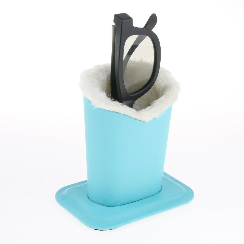 Pack of2 Plush Lined Eyeglasses Holder Glasses Stand Case Anti-Scratch