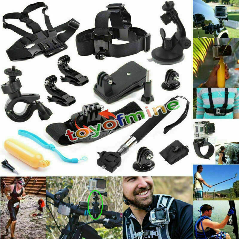 12 in 1 Professional Kit Accessories Bundle for Gopro HD Hero 4 3+ 3 2 1 SjCAM