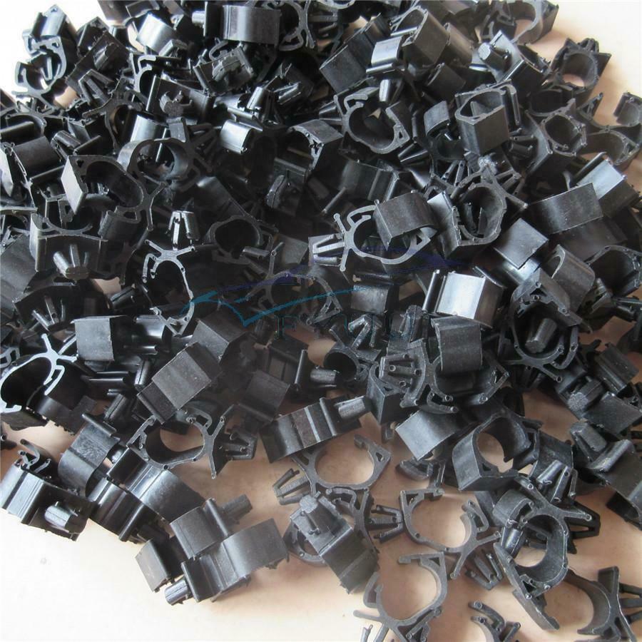 20Pcs Plastic Car Fixed Clips Corrugated Pipe Wiring Harness Wrap Cable Fastener