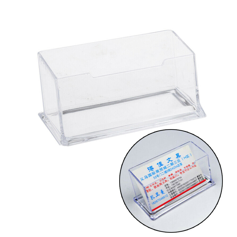 Plastic Business Card Holder Display Counter Desktop Gift Card Stand Cl l.l8