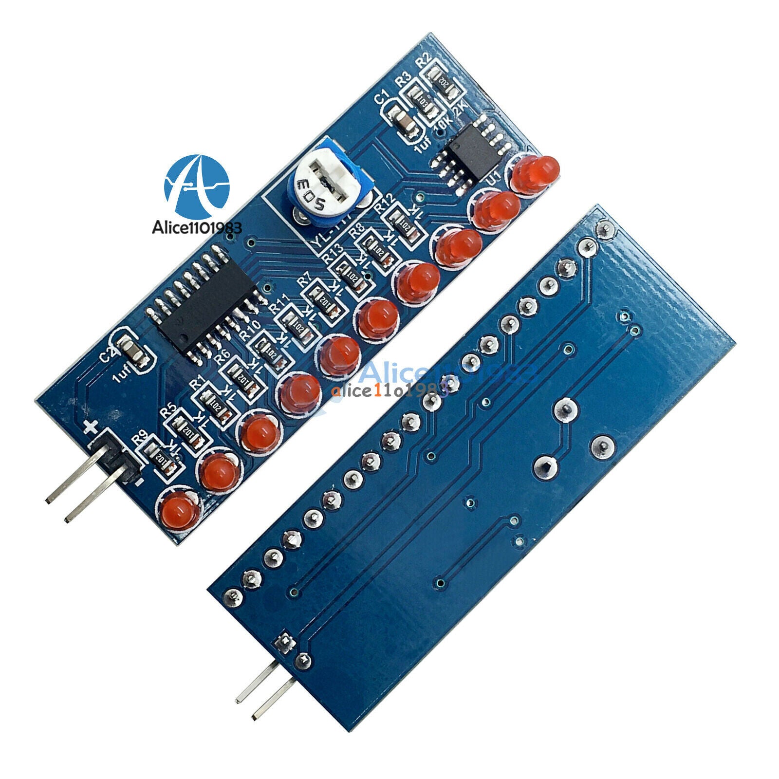 NE555+CD4017 Running LED Flow LED Light Electronic Production Suite DIY Kit