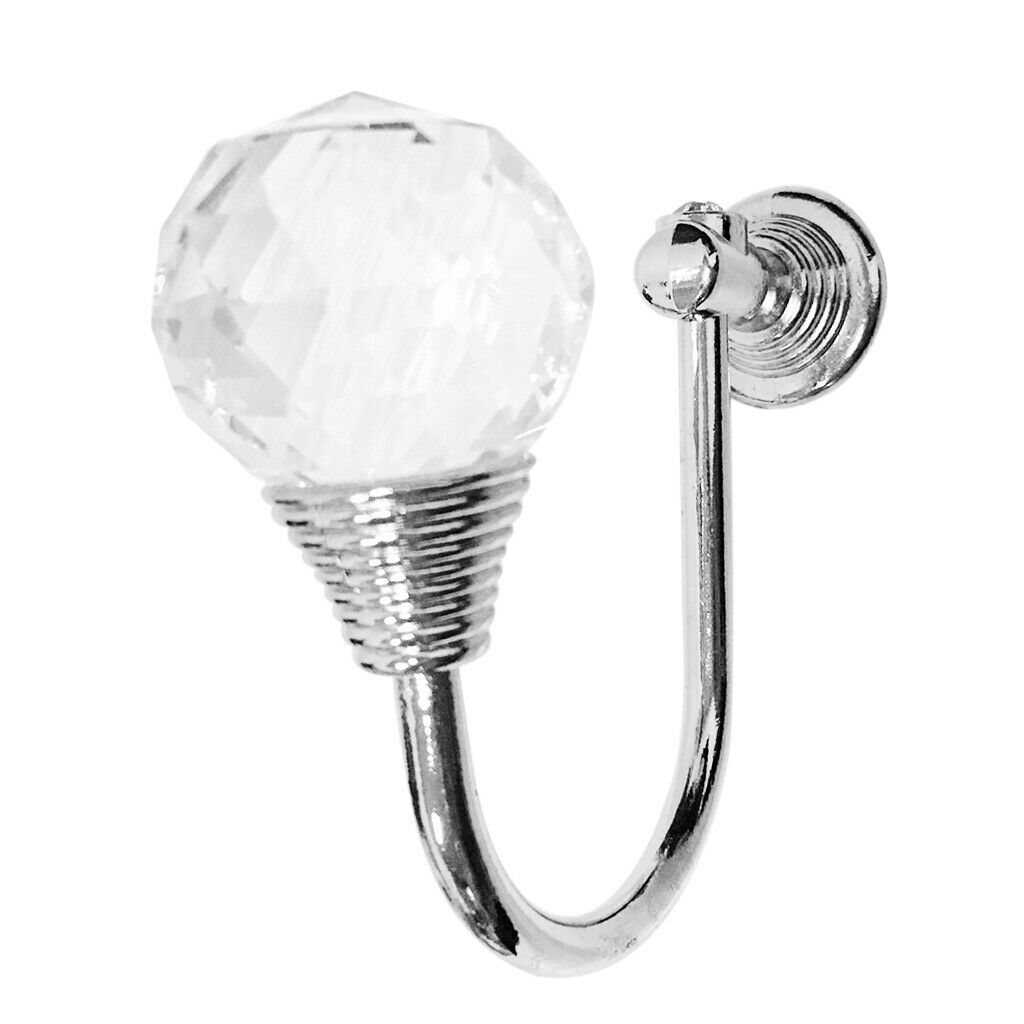 2pc Simple Zinc Alloy Window Curtain Hold Back / Tie Back Hooks Hangers
