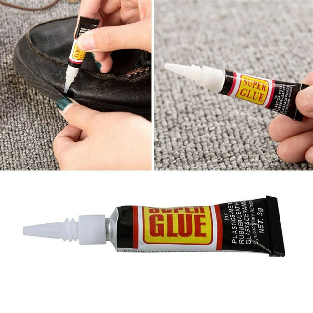 2pcs Useful Super Glue Surface Insensitive Extra Strong Adhesive Fast Instant C
