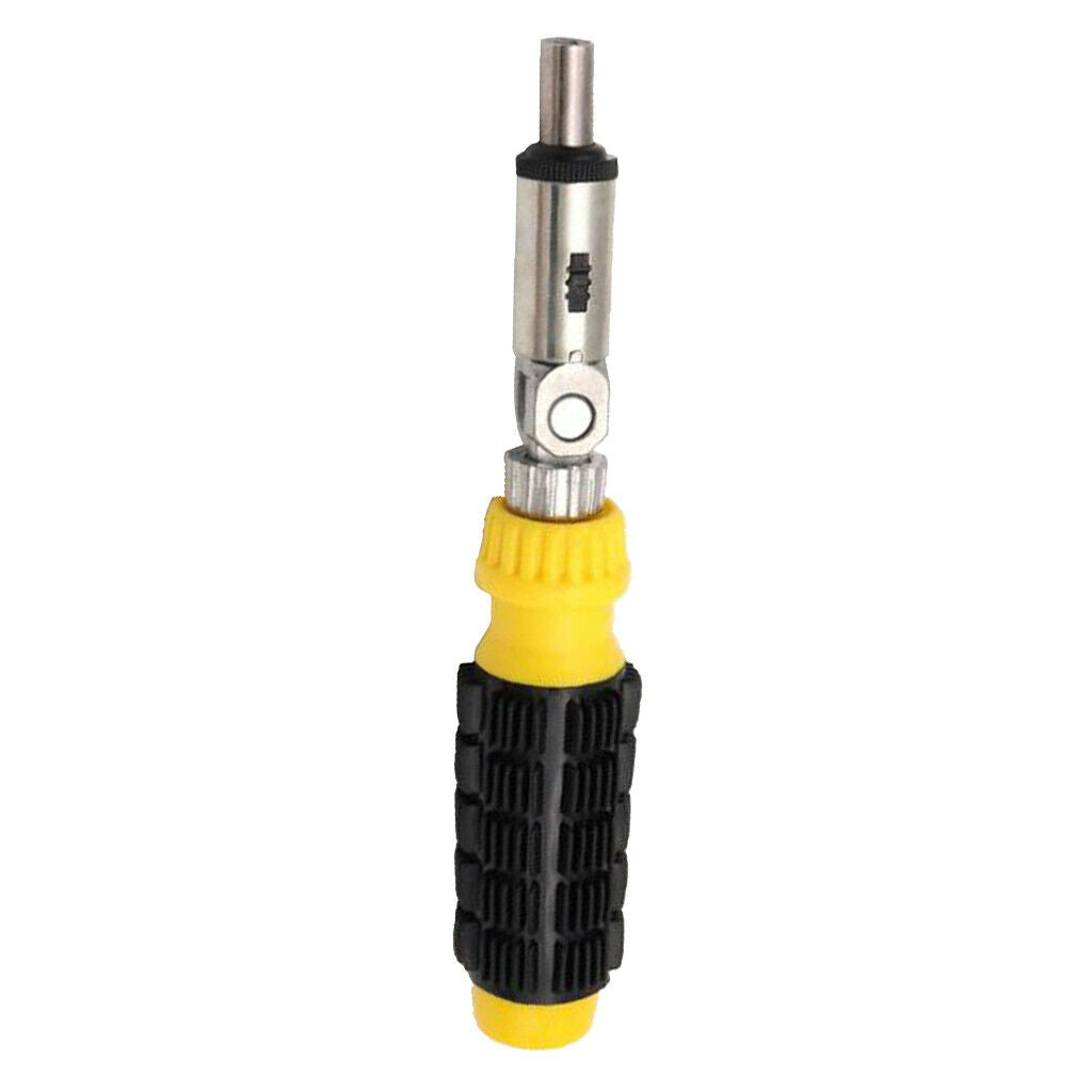 Multi-Functional Reversible Ratchet Screwdriver 6.35mm Dia. Mechanics Tool