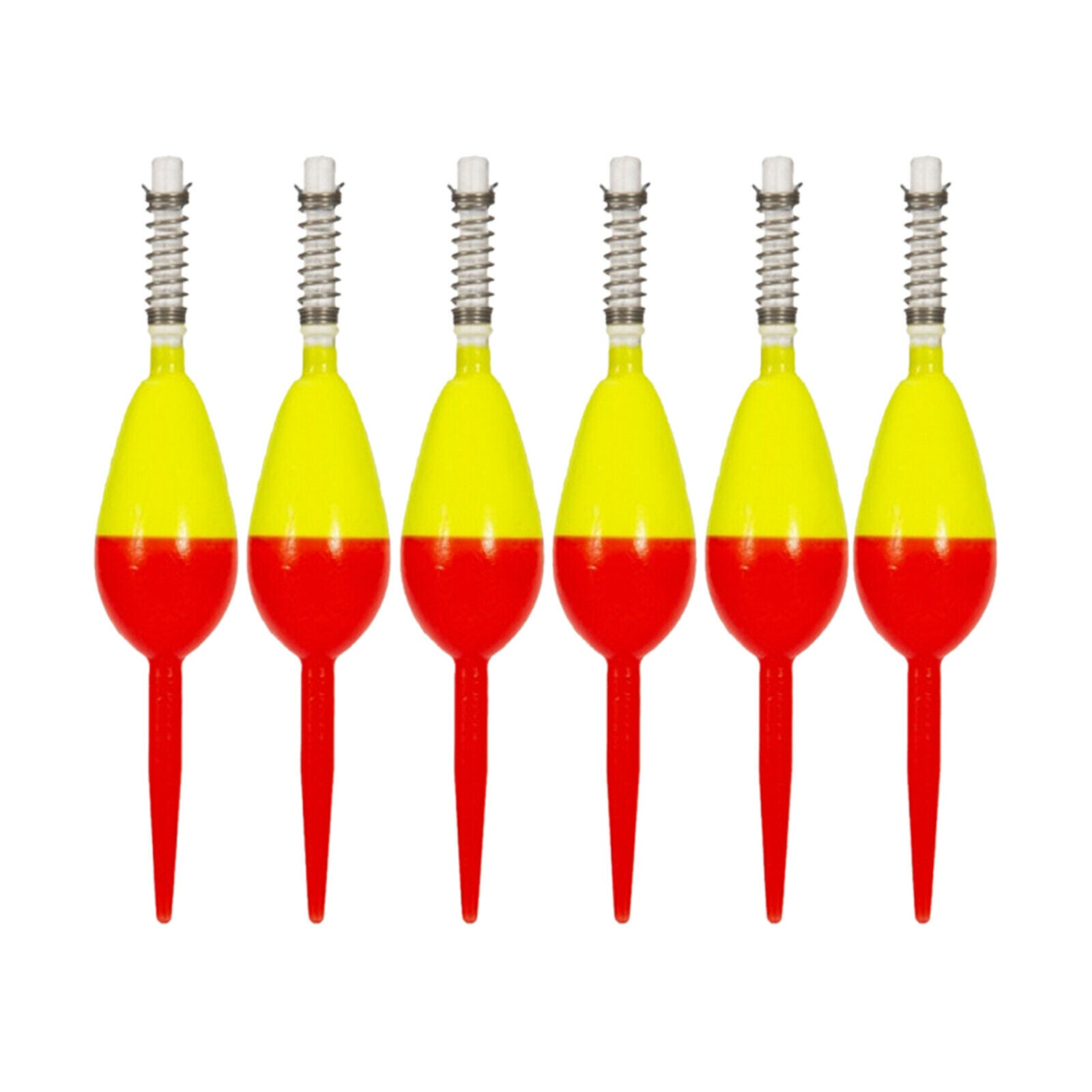 6Pcs Fishing Floats Bobbers Fishing Accessories Self-locking High Visibility