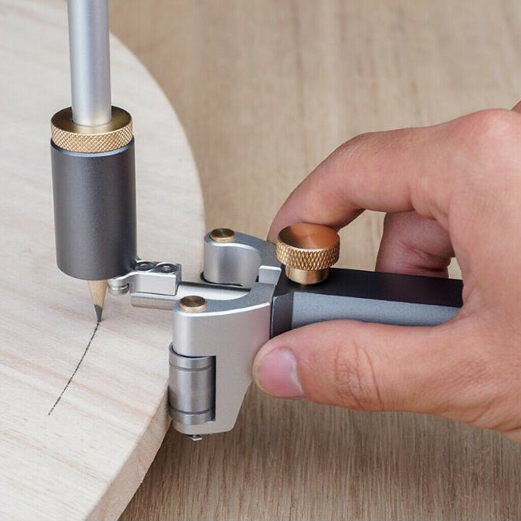 Woodworking Scribe Tool Aluminum Alloy Linear Arc Scriber Accurate 0-120mm