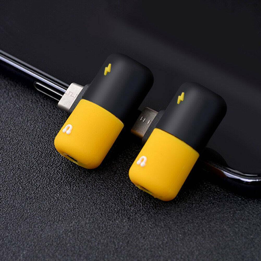 Type C to 3.5 mm and Charger 2in-1 Headphone AUX Audio Jack USB-C Cable Adapte