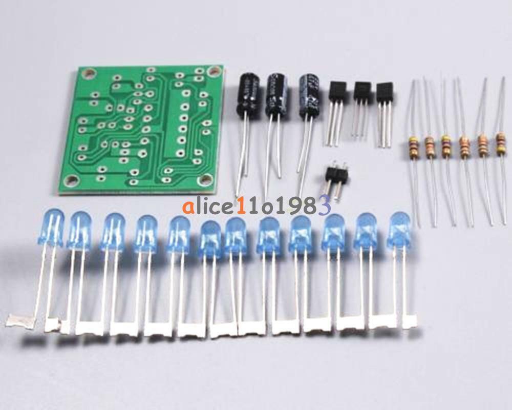 Circular Lamp Suite 12PCS LED Blue DIY Kit Perfect Electronic Production DIY