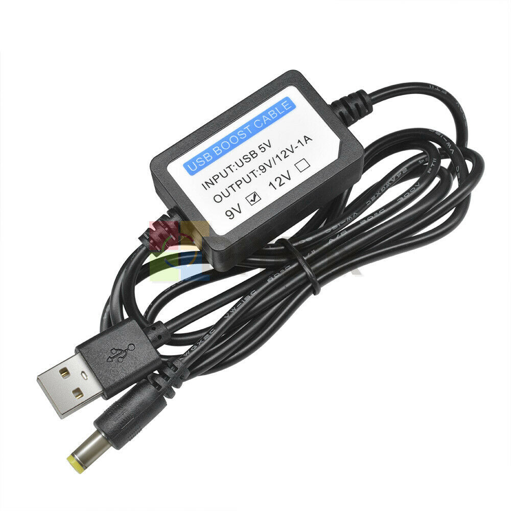 DC Converter USB Step Up Boost Module 5V to 9V 12V Power Charger 5.5*2.1mm Cable