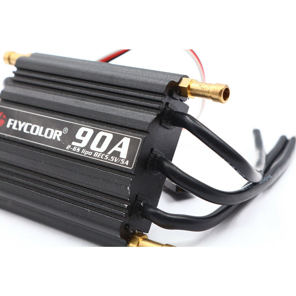 FlyMonster 90A Waterproof Brushless ESC and SBEC Racing Boat Speed Control