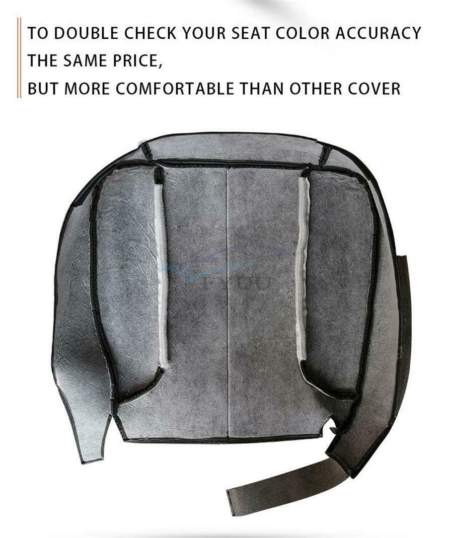 1PCS Weaving Cloth & PU Leather Driver Bottom Seat Cover For Ram 3500 SLT 03-05