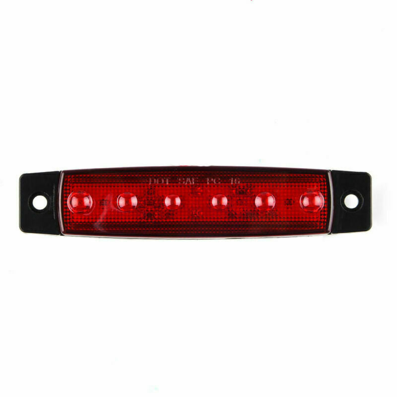 10x 12V LED Clearance Side Marker Light Indicator Lamp Strip Truck Trailer Lorry