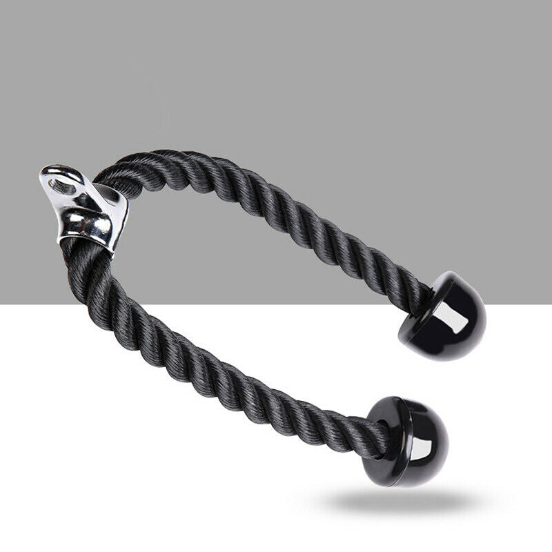 Trice Rope Pull Down Cable Attachment Handle Bodybuilding Workout Equipment US