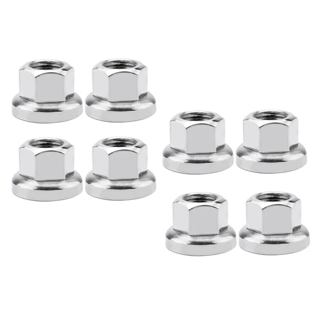 4Pair Bike Axle Nuts Bicycle Bolt Flange Road Mountain Cycle Replacement
