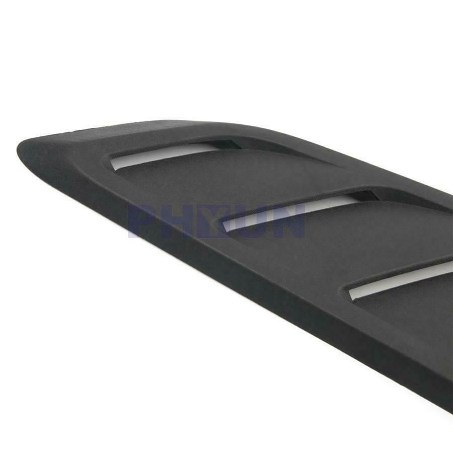 2pcs Black ABS Car Front Air Intake Scoop Bonnet Hood Vent 50.5x17CM Universal