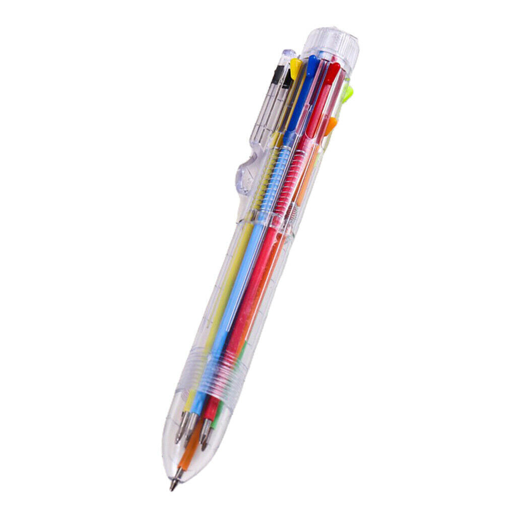 6-Color Cute Cartoon Style Ballpoint Pen School Offices Pens Stationery
