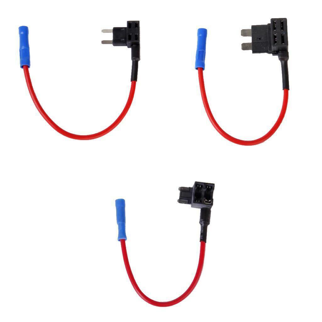 3pcs Add-A-Circuit TAP Micro/Mini/Standard(ATM, APM) Blade Fuse Holders Car 32V