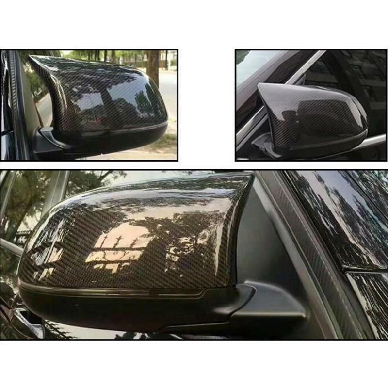 Car Side Wing Mirror Cover Rear-View Caps For BMW X3 F25 X4 F26 X5 F15 2014-2018