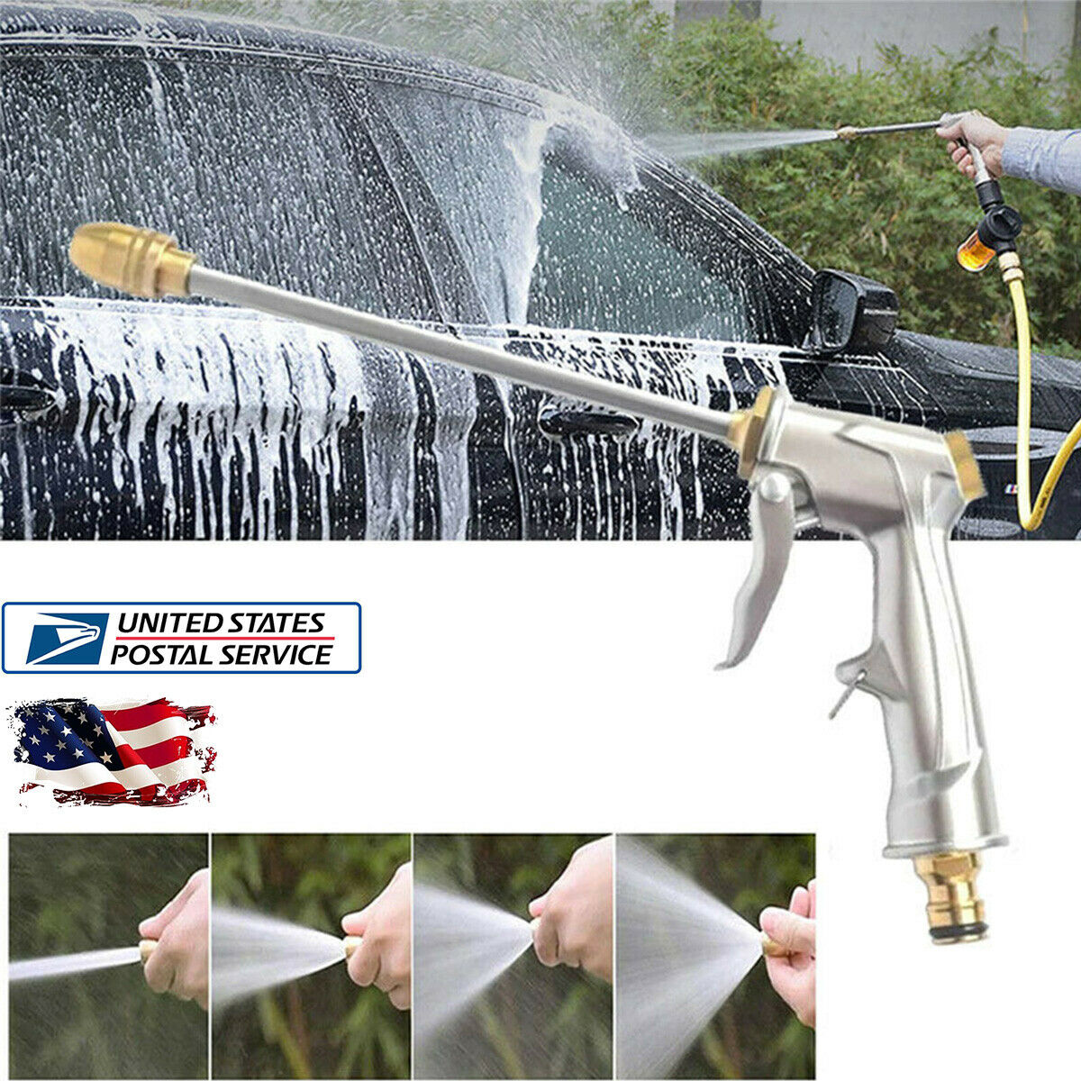 Washer Water Gun Spray Nozzle  Home Garden Car Washing Glass Window Cleaning