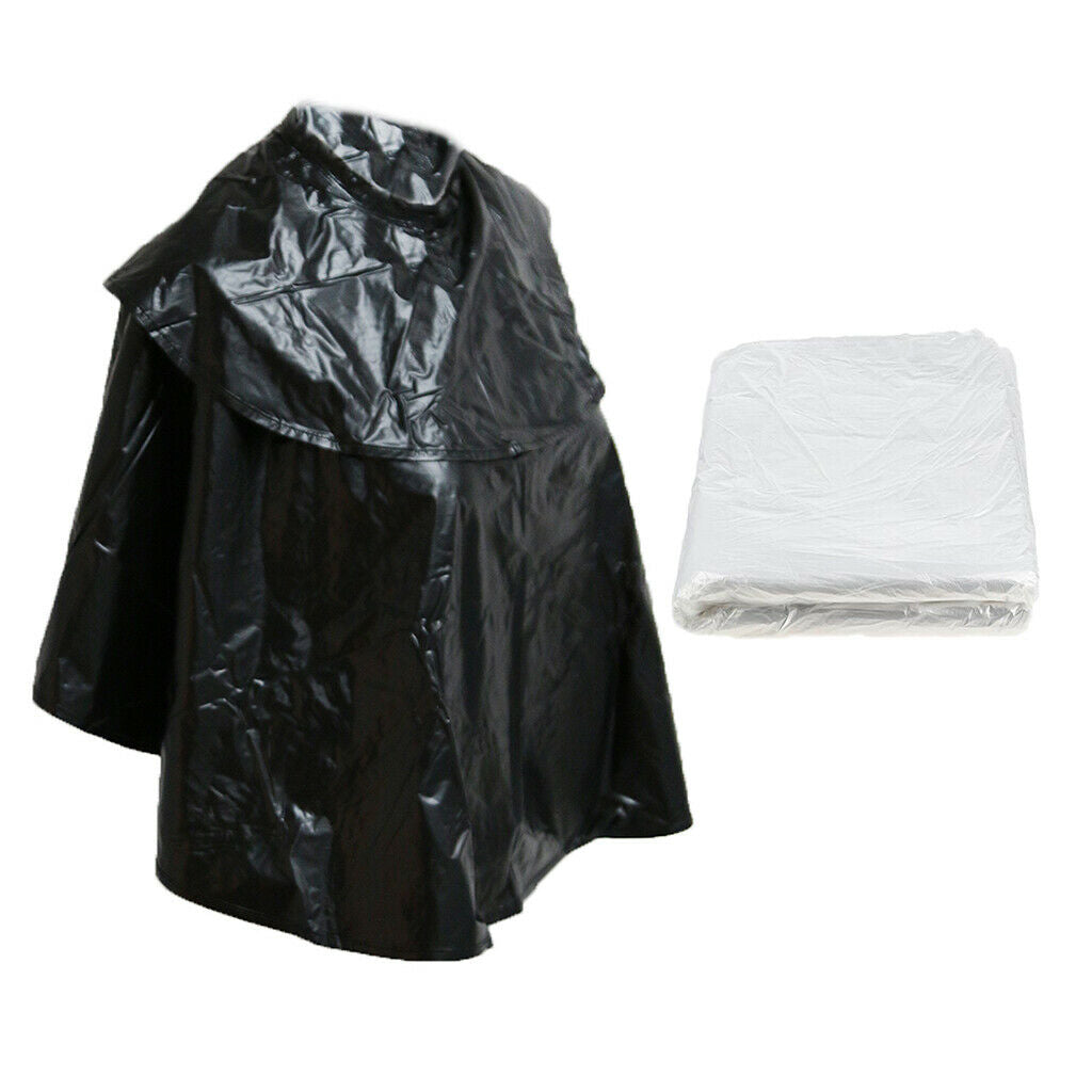 Waterproof Disposable Hair Cutting Cape Salon Gown Salon Capes Cloth Apron