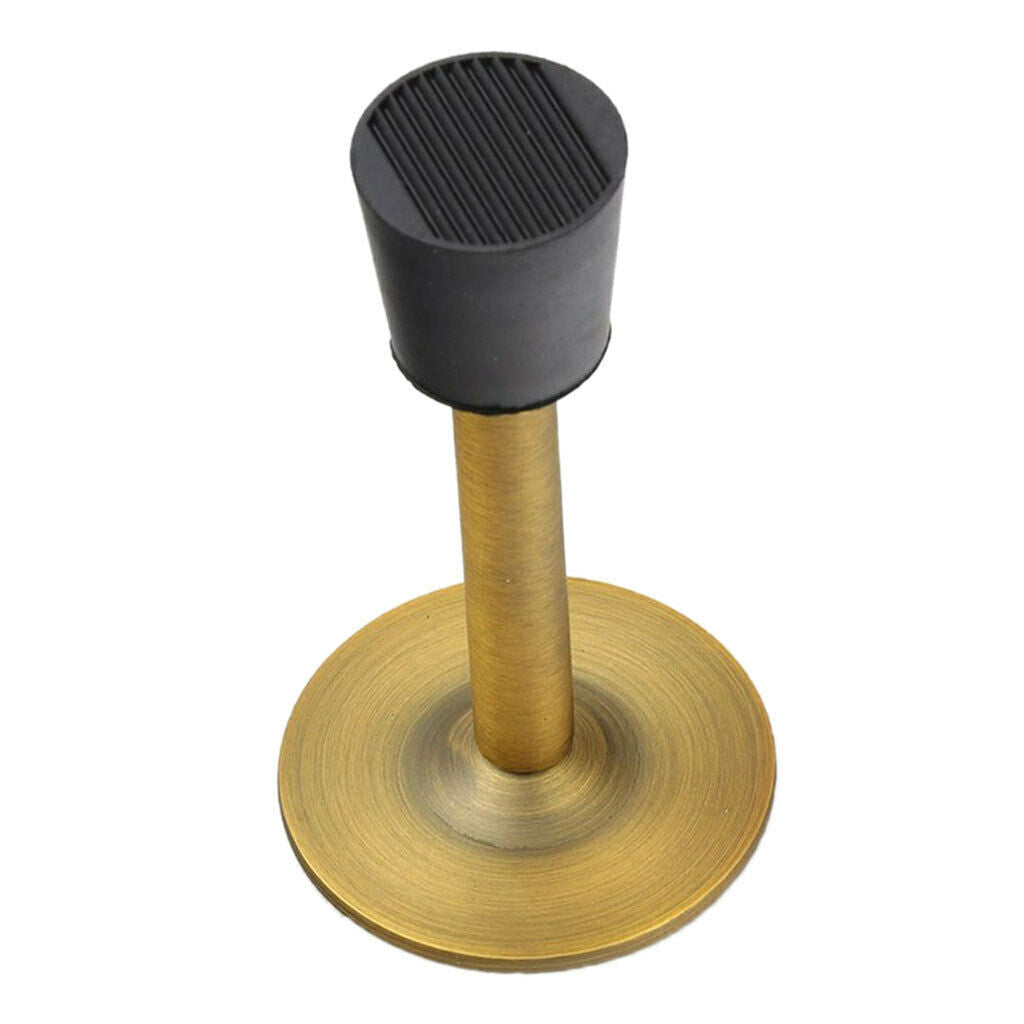 Stainless Steel Door Stop Stopper Wedge Jam Block Home Floor Protector Yellow