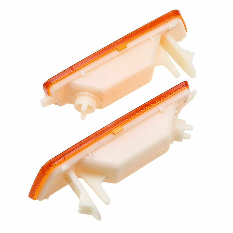 Pair Front Side Signal Light Housing Cover For VW GTI/JETTA/RABBIT MK5 2005-2009