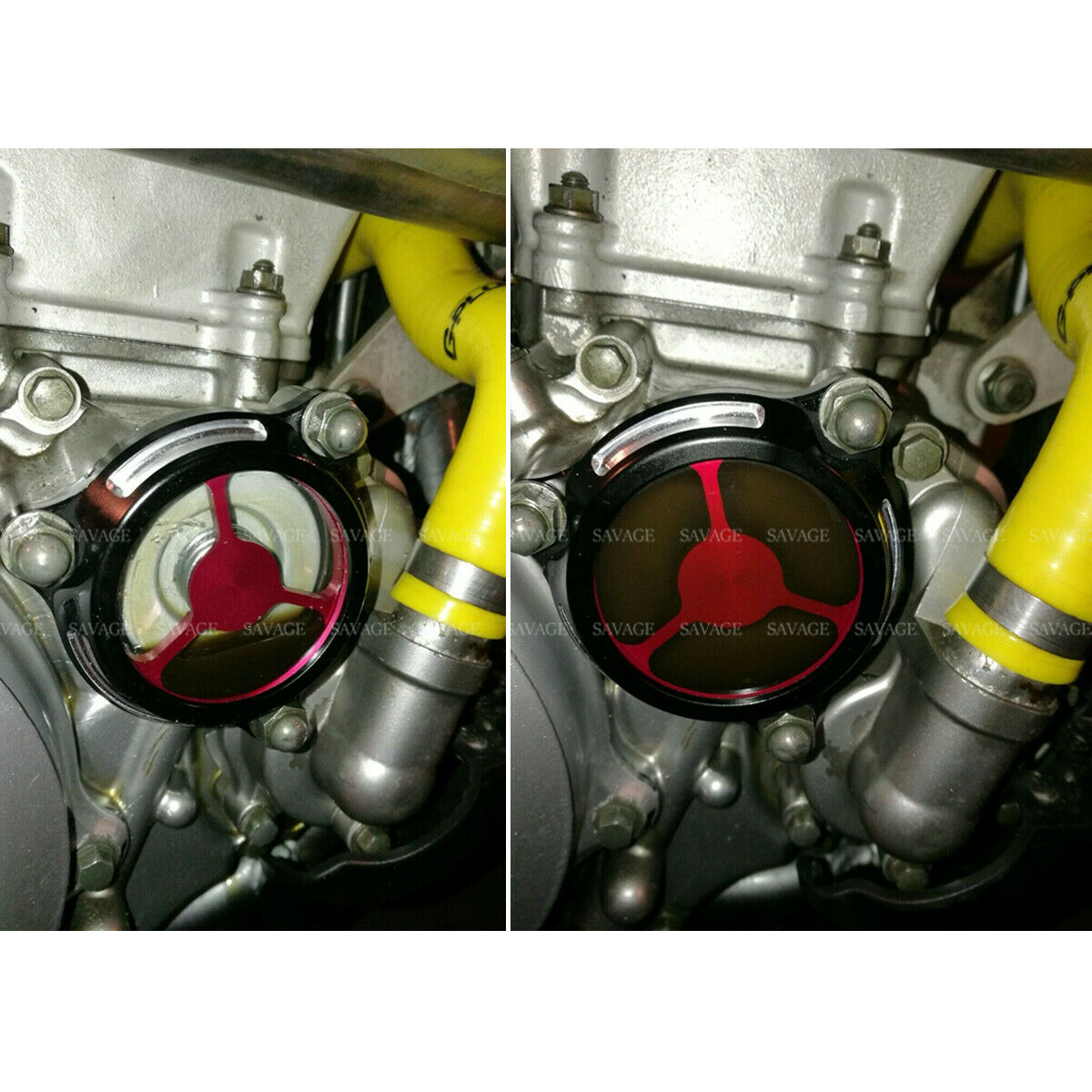 Red CNC Engine Oil Filter Cover Cap For SUZUKI DRZ400S/SM 2000-2021 Dirt Bike