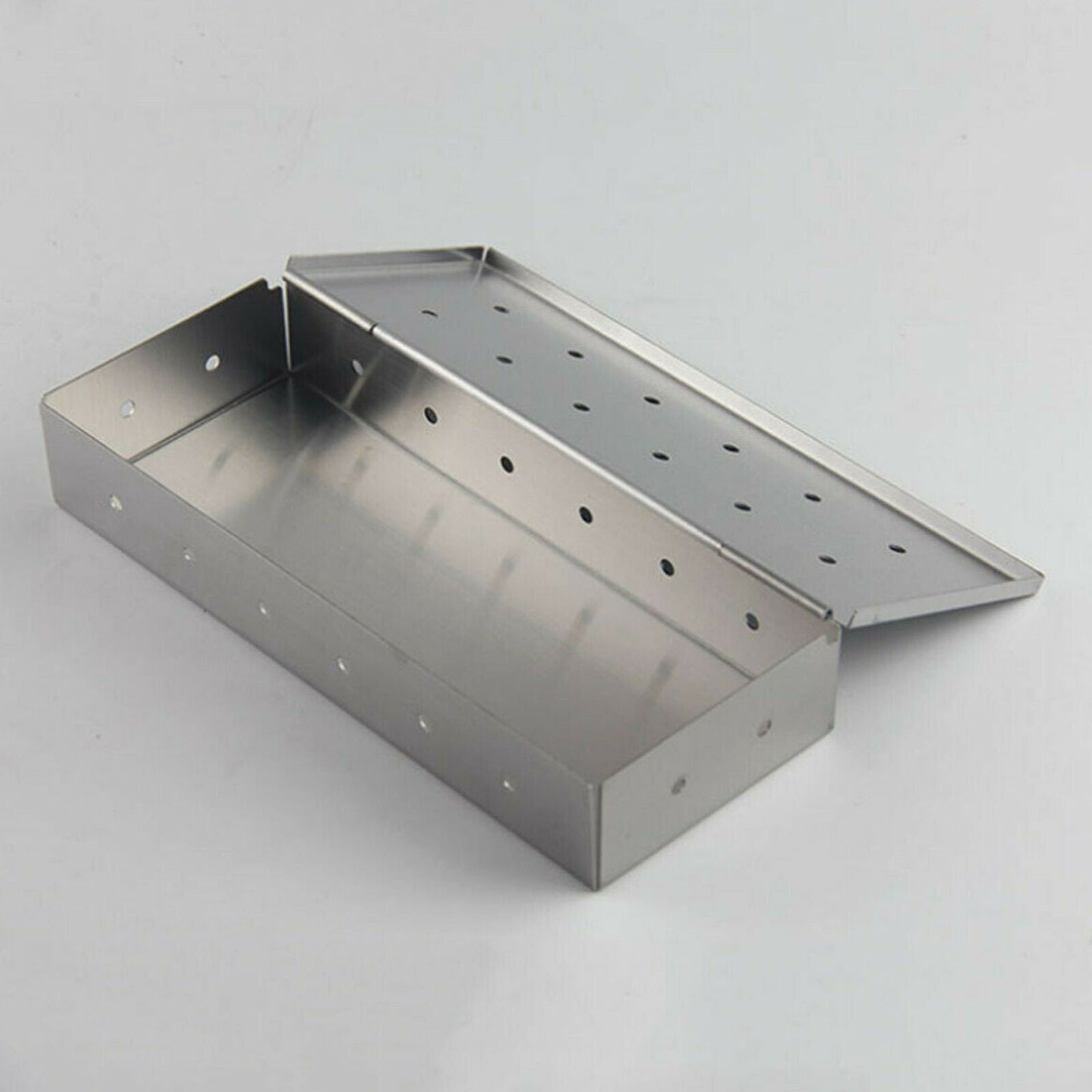 8.8'' Smoke Box for Gas Grill BBQ Wood Chip Charcoal Smoker Stainless Steel
