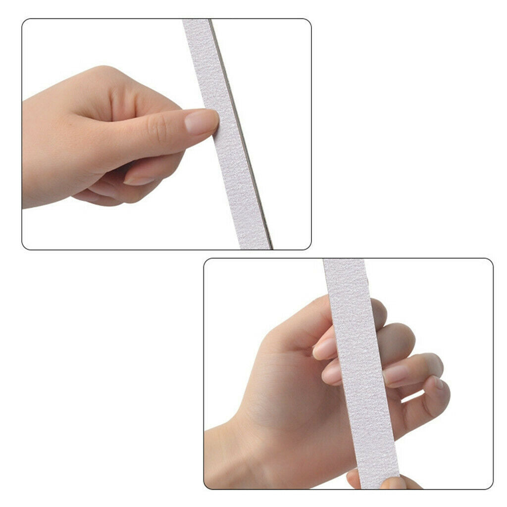 10x Nail File Buffer Adhesive Emery Board Manicure Polishing Sanding Tool 05
