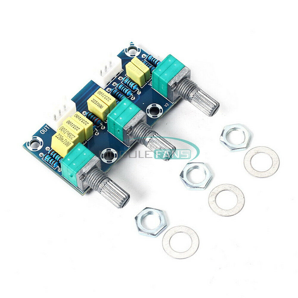 XH-M802 Passive Tone Board Amplifier Volume Bass Treble Toning Control Board