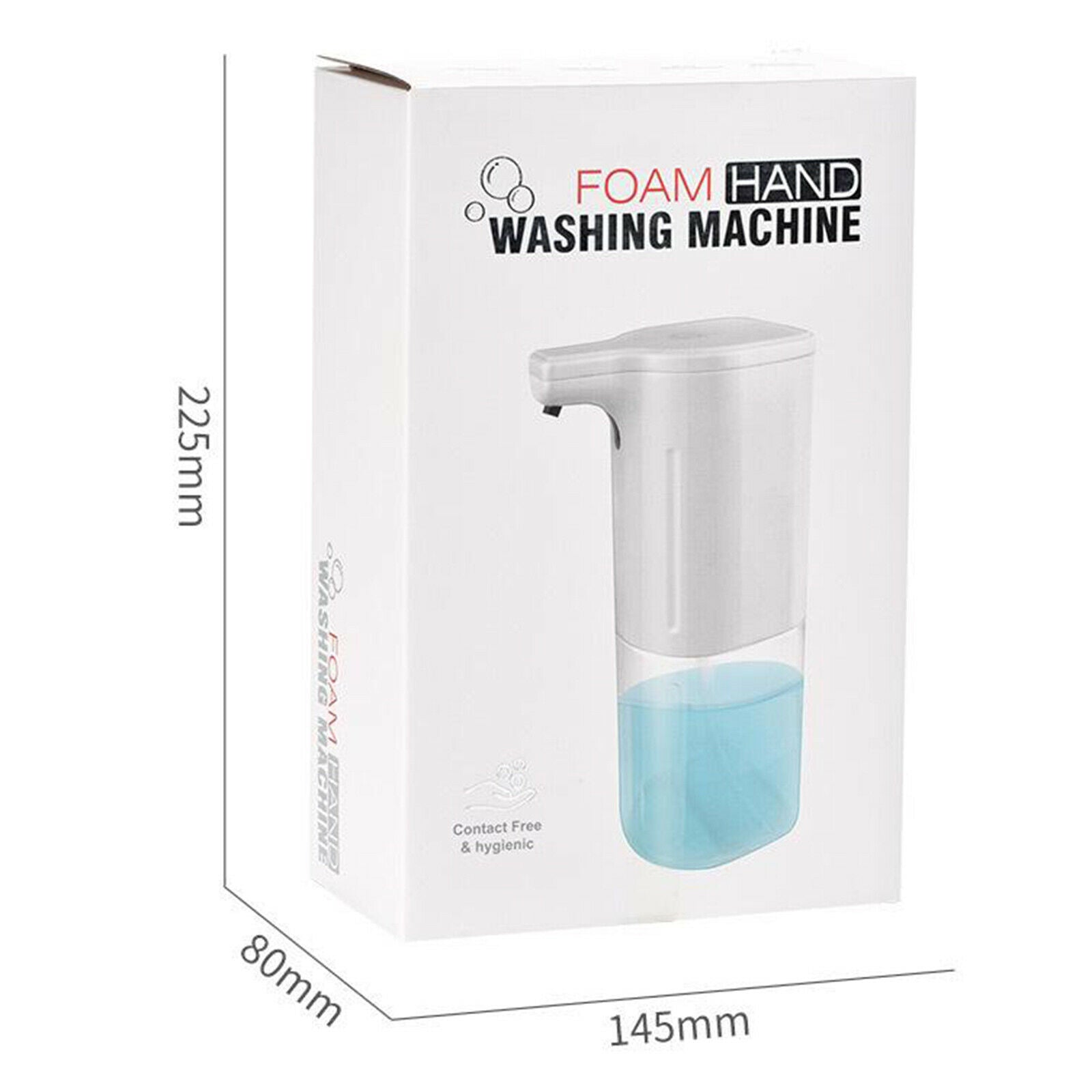 300ml Auto Soap Dispenser Sprayer for Bathroom Home School Easy Refill