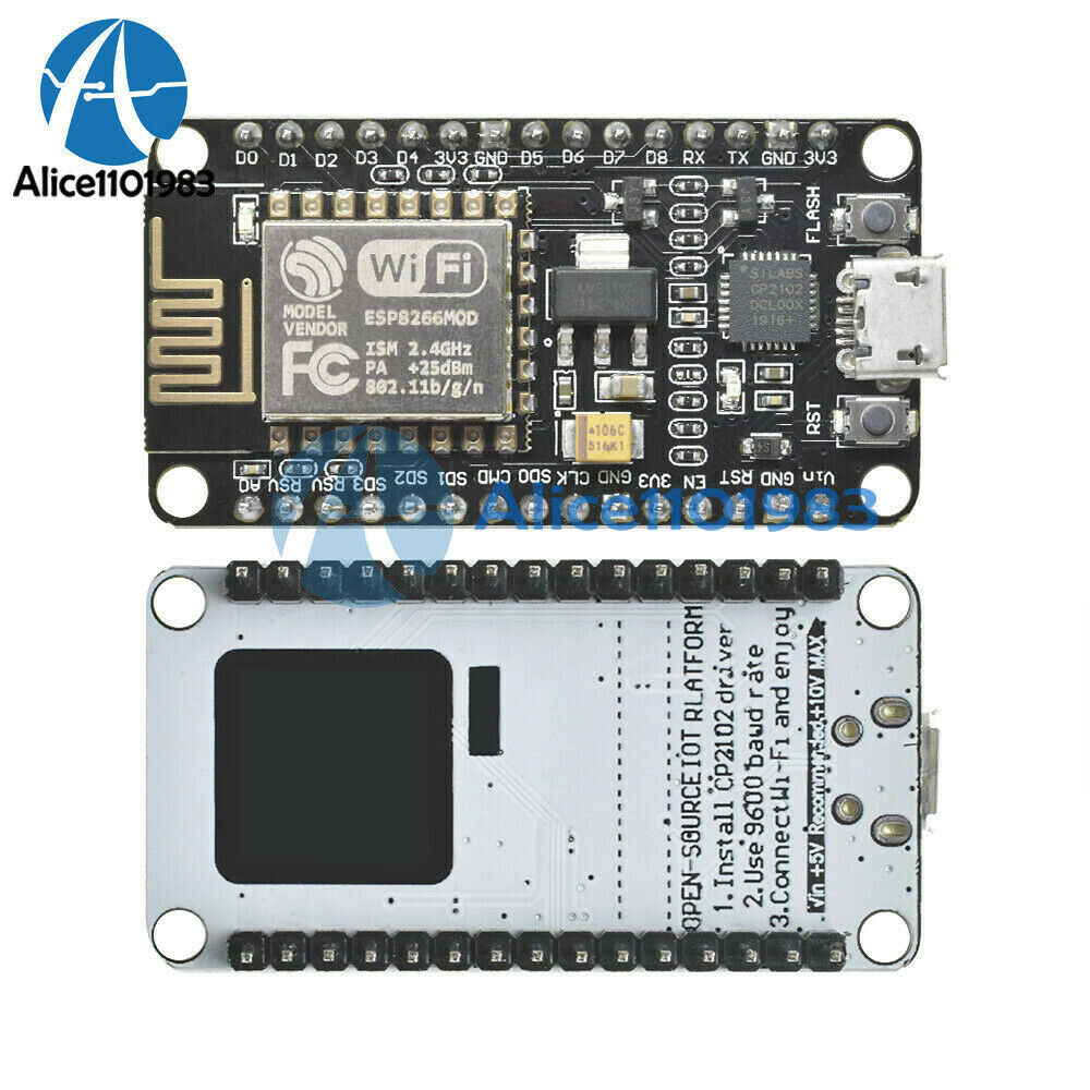 NodeMcu Lua WIFI Internet Things Development Board ESP8266 CP2102 for Arduino
