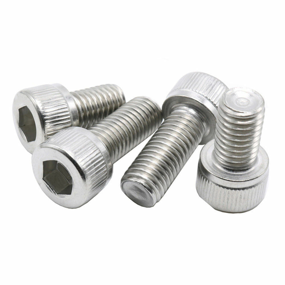 126pcs  Stainless Steel  Hex Socket Cap Head Screws Bolts Nut Tools Kit