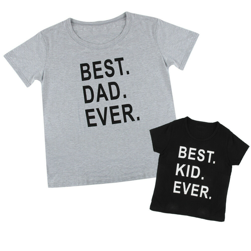 Family Matching Clothes T- shirt Matching Father and Son Men Kids Outfits