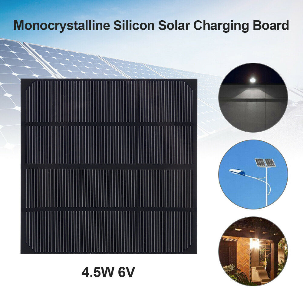 4.5W 6V Mini Solar Panel Board Solar Battery Cell Chargers Charging Module @