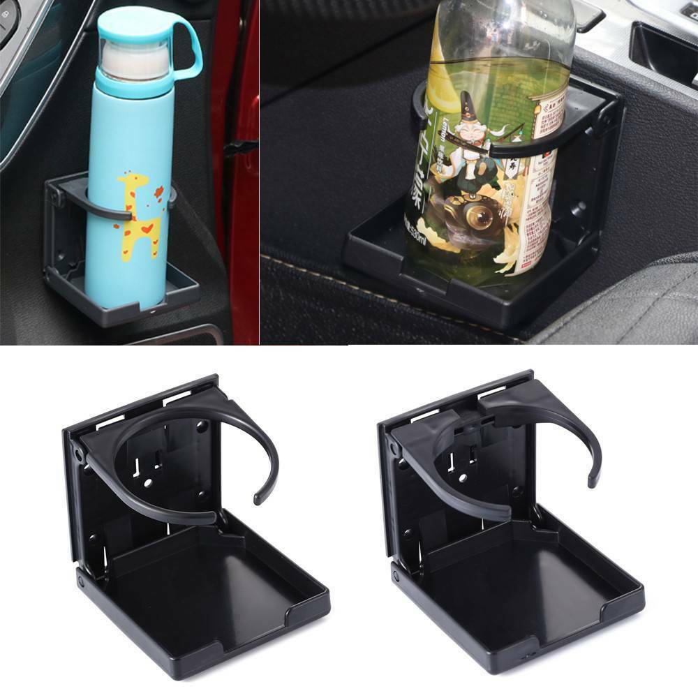 Black Universal Adjustable Folding Cup Drink Holder Car Truck Boat Camper RV
