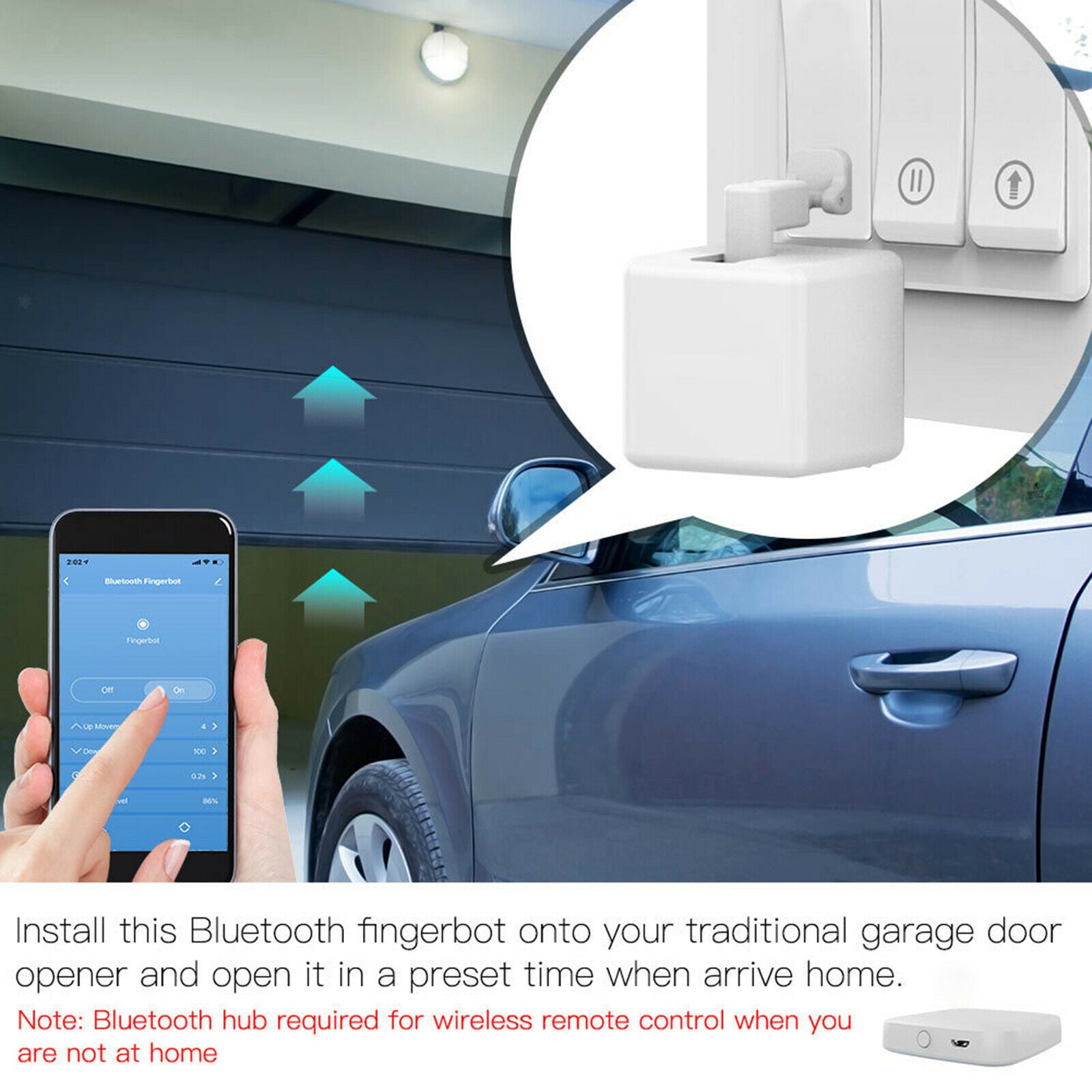 Timer Control Smart Switch Button Pusher No Wiring for Google Assistant